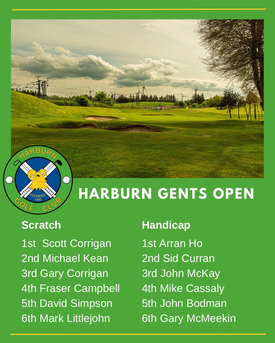 Harburn Gents Open 2025