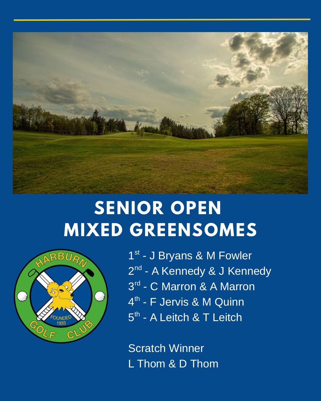 Senior Open Mixed Greensomes
